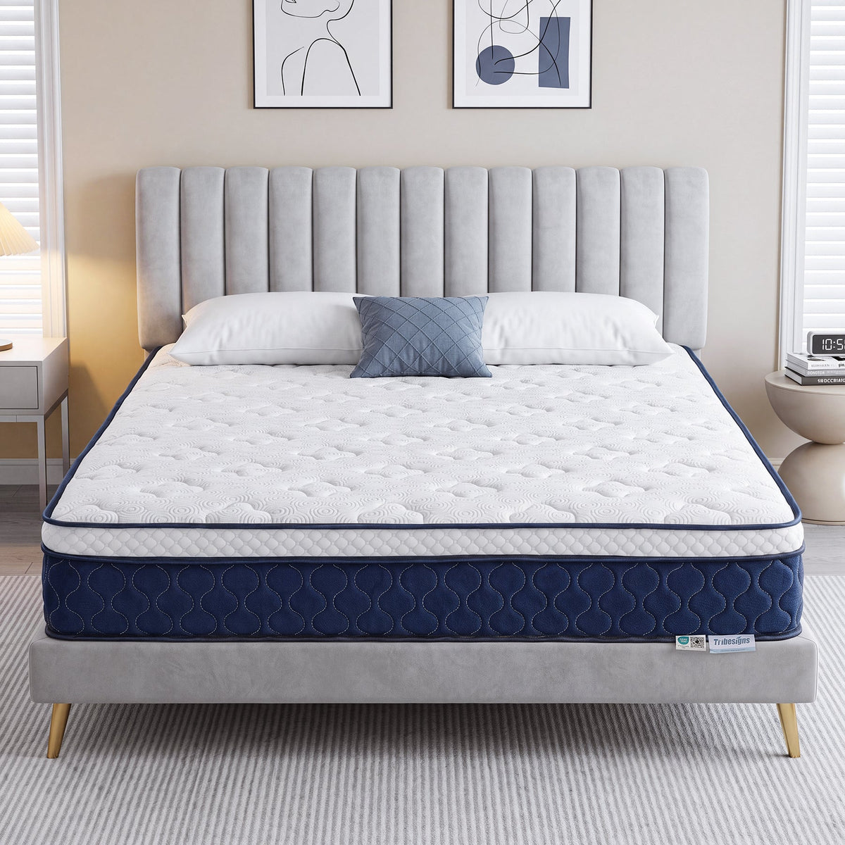 Tribesigns 9-zonige pocketveringmatras met memoryschuim en Lyocell-tijk