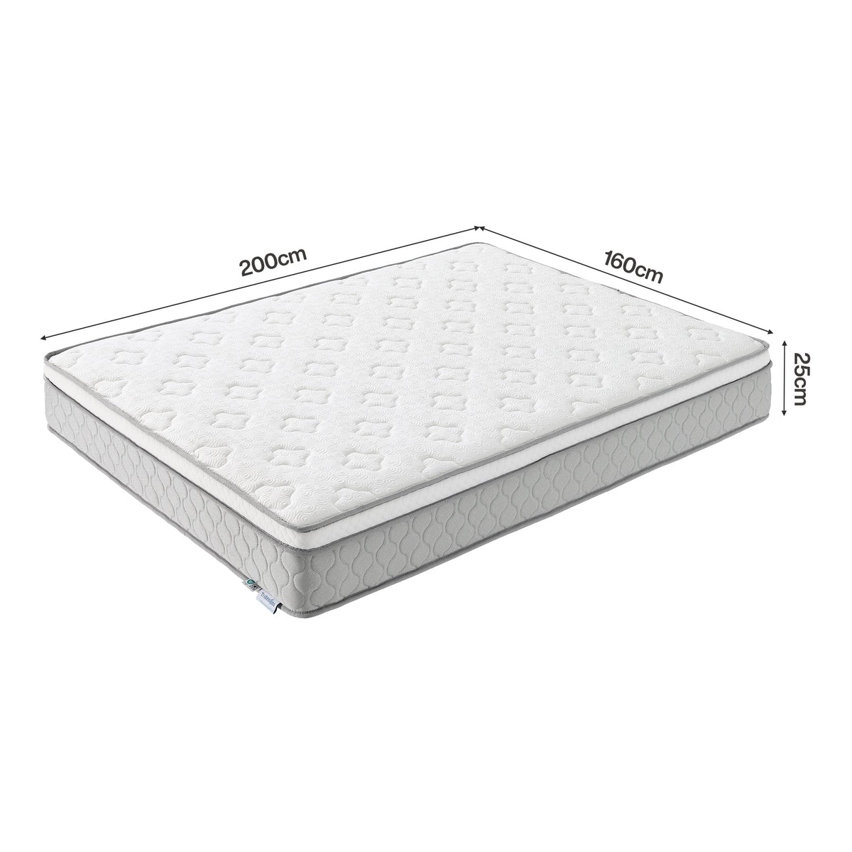 Tribesigns 9-zonige pocketveringmatras met memoryschuim en Lyocell-tijk