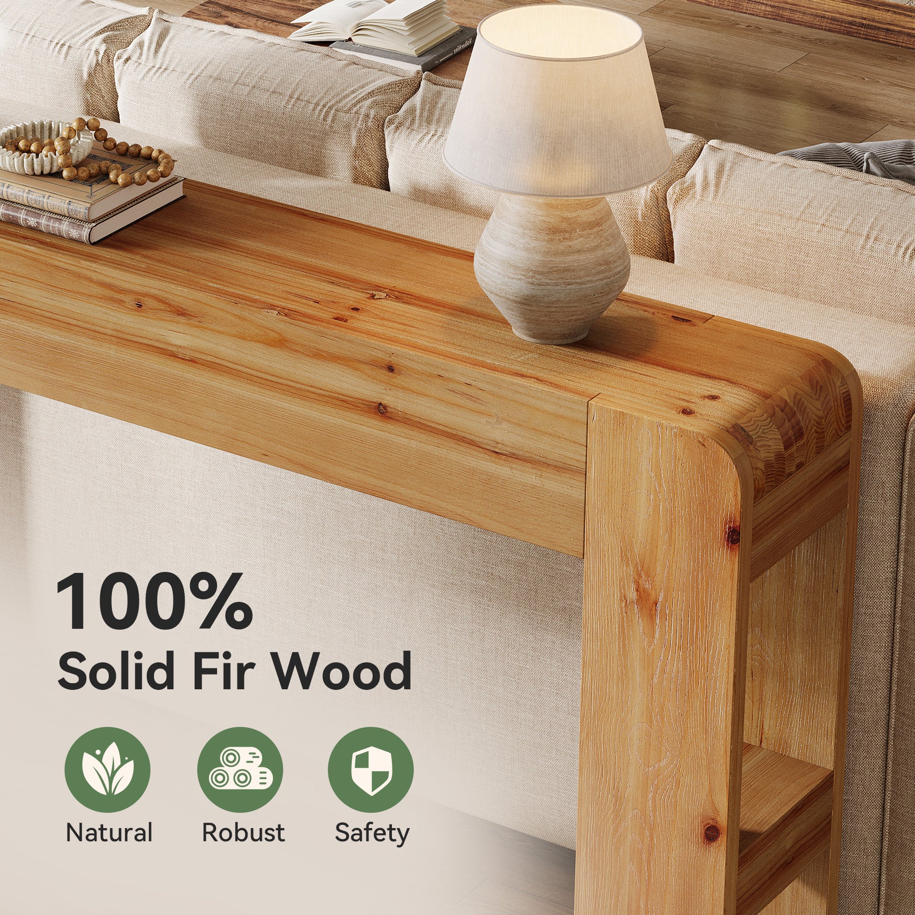 160 cm Massief Houten Haltafel, Smalle Landelijke Tafel