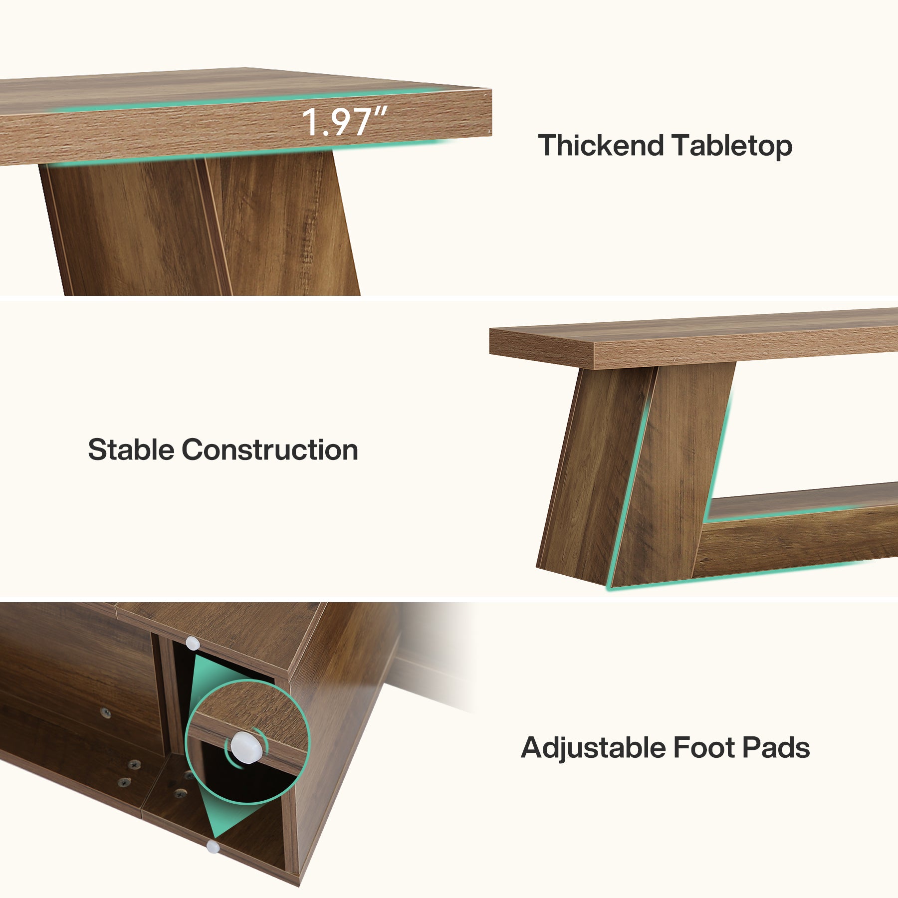 Tribesigns 160 cm TV-Meubel, Extra Lange Mediaconsole met Plank voor Woonkamer