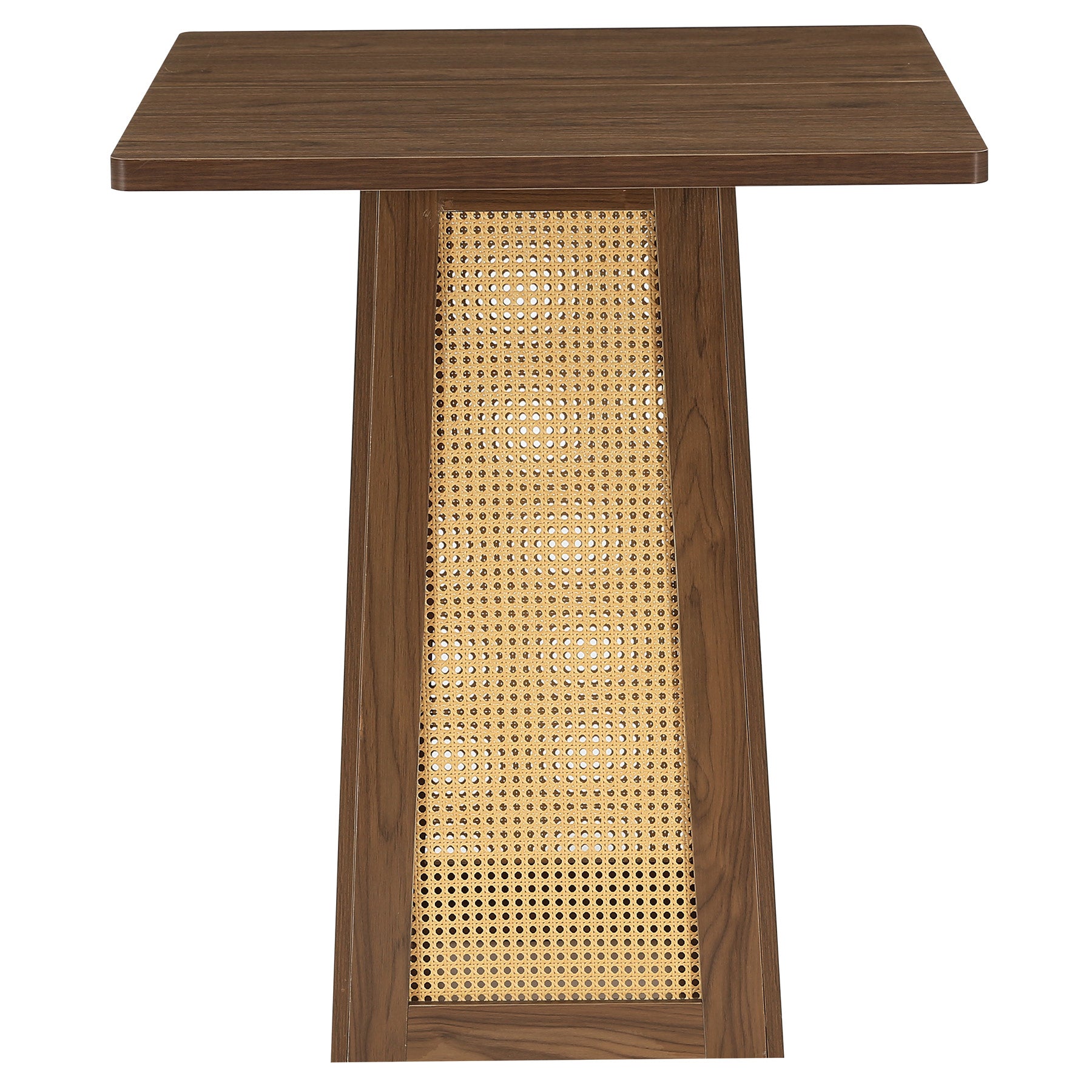 80 x 80 cm Tribesigns vierkante bistrotafel met voetstuk, bartafel voor thuisbar woonkamer en kleine ruimtes