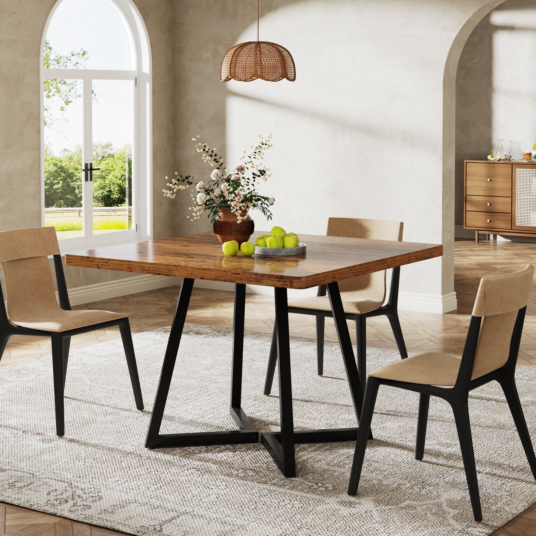 80 cm Vierkante Vergadertafel, Eettafels voor 2-4 Personen