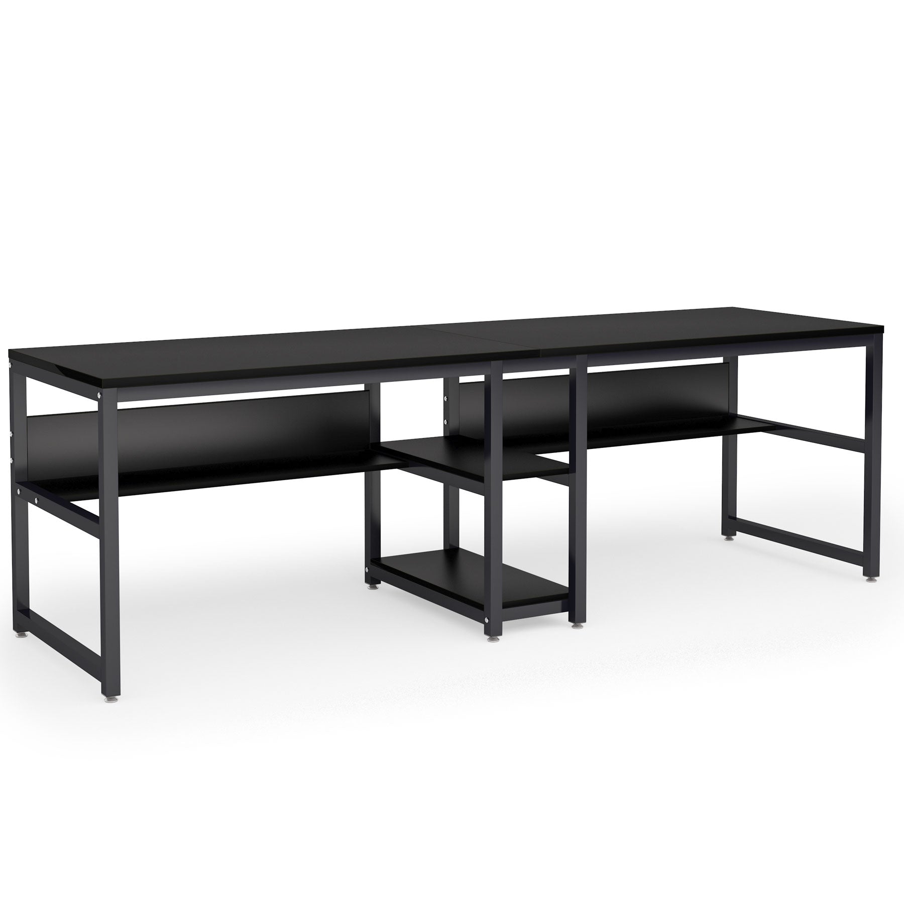 200 cm Lengte Tweepersoons Bureau, Met Geïntegreerde Boekenplank