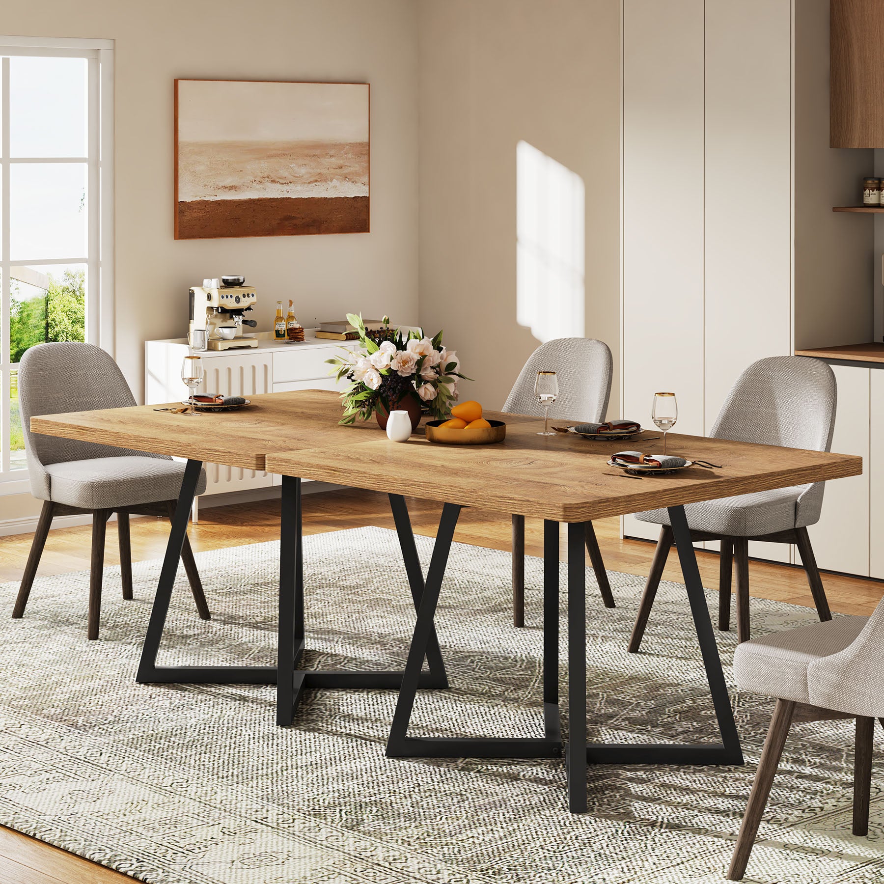 80 cm Vierkante Vergadertafel, Eettafels voor 2-4 Personen