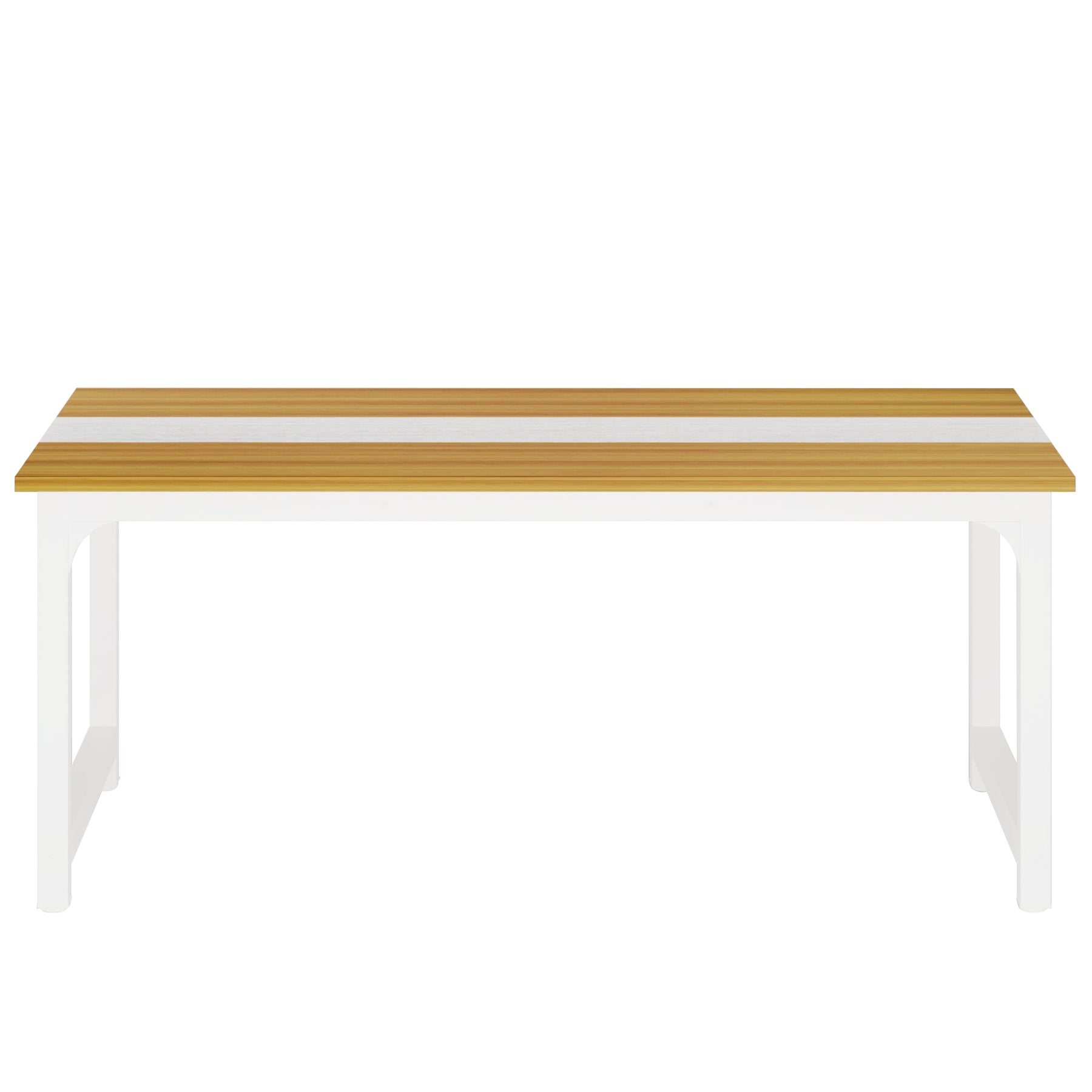 160x80 cm Computerbureau, Ruime Werkplek in Vintage Bruin en Zwart