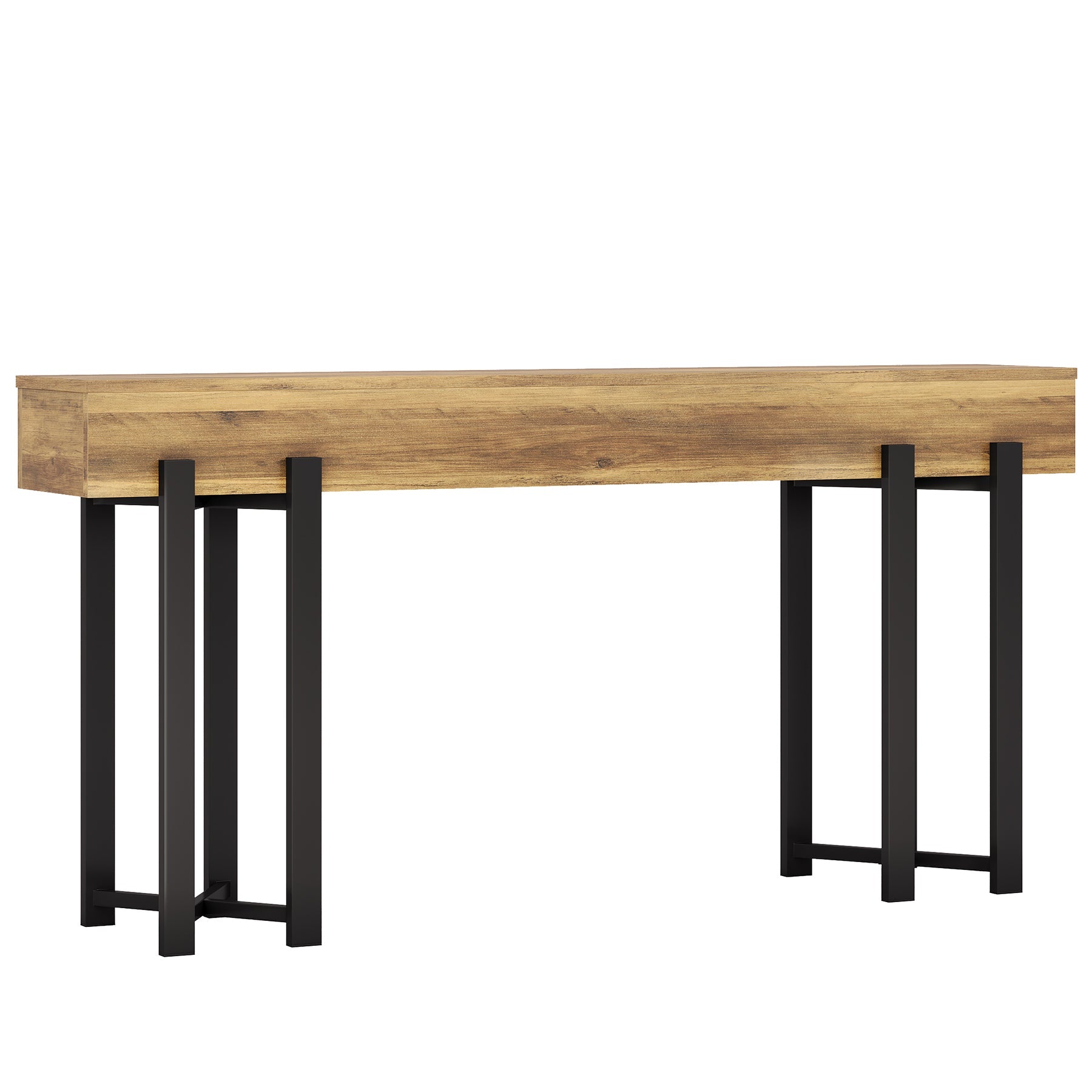 160 cm Consoletafel, Houten Banktafel voor Hal en Entree