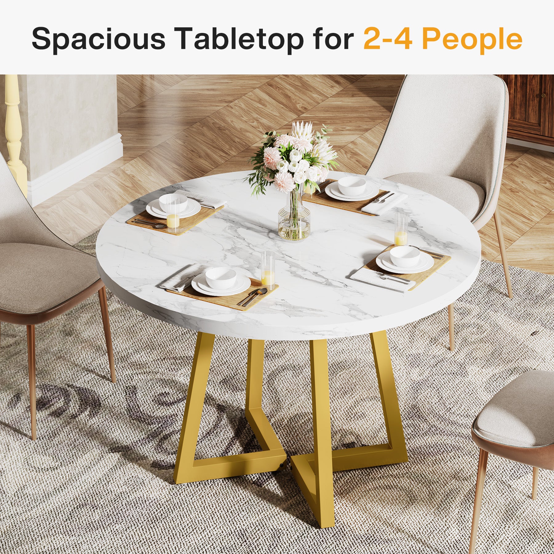 80 cm Vierkante Vergadertafel, Eettafels voor 2-4 Personen