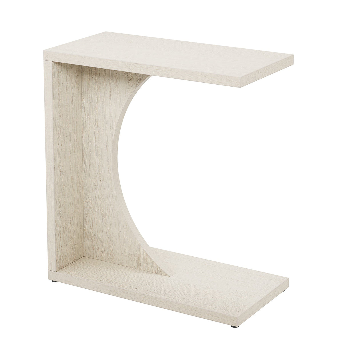 C-vormige Bijzettafel 60x30x65 cm voor Bank, Laptoptafel met Vintage Design voor Woonkamer