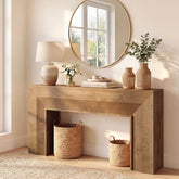 160 cm Tribesigns lange consoletafel met smal profiel, rustieke haltafel voor entree en woonkamer 3