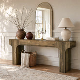Tribesigns consoletafel van 200 cm, extra lange haltafel met gebogen poten voor de entree 3