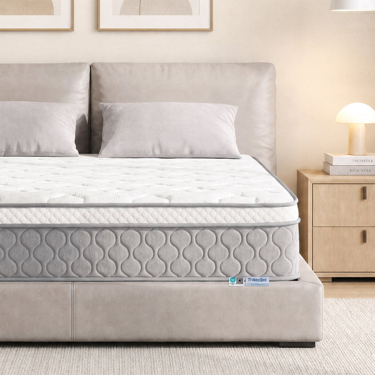 Tribesigns 9-zonige pocketveringmatras met memoryschuim en Lyocell-tijk