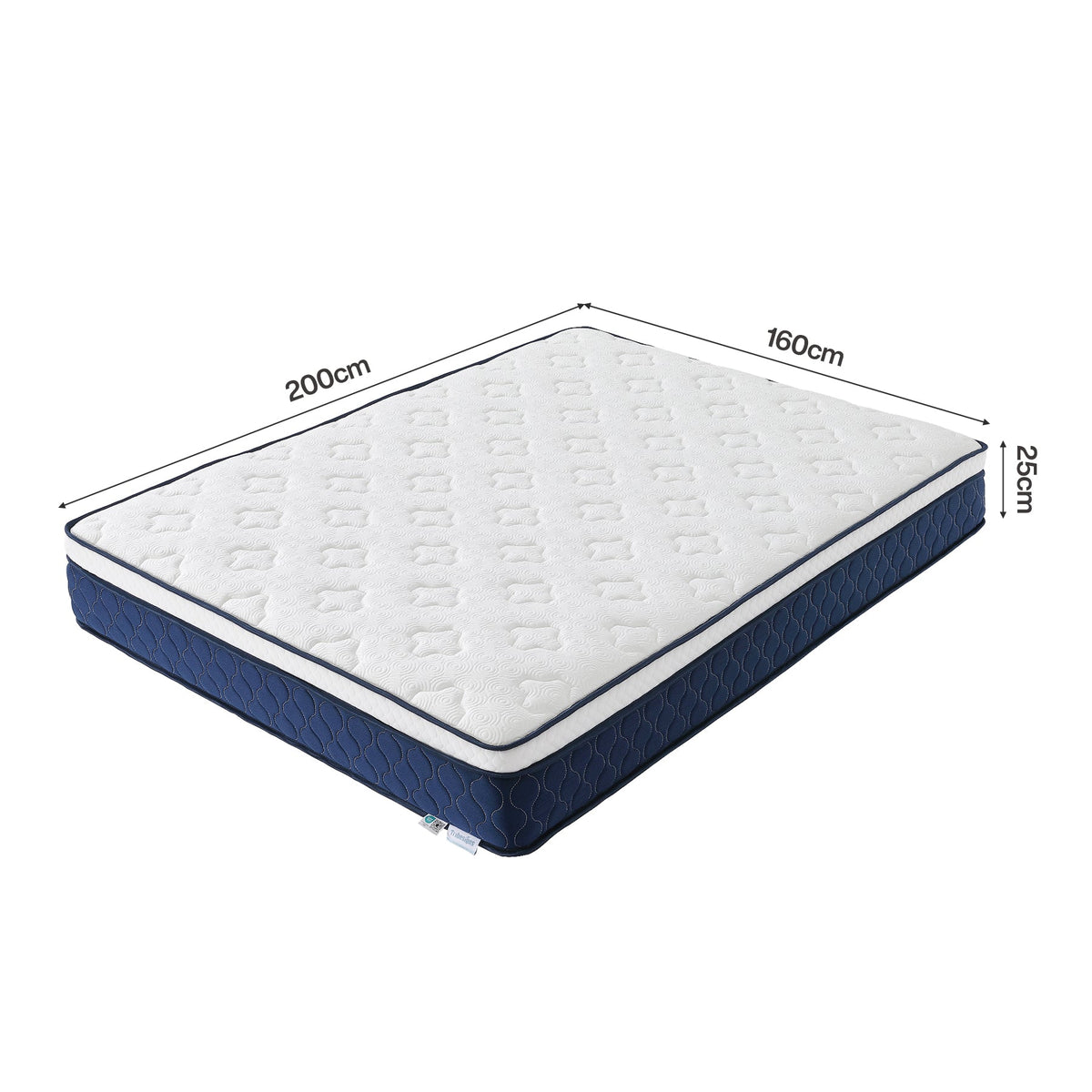 Tribesigns 9-zonige pocketveringmatras met memoryschuim en Lyocell-tijk