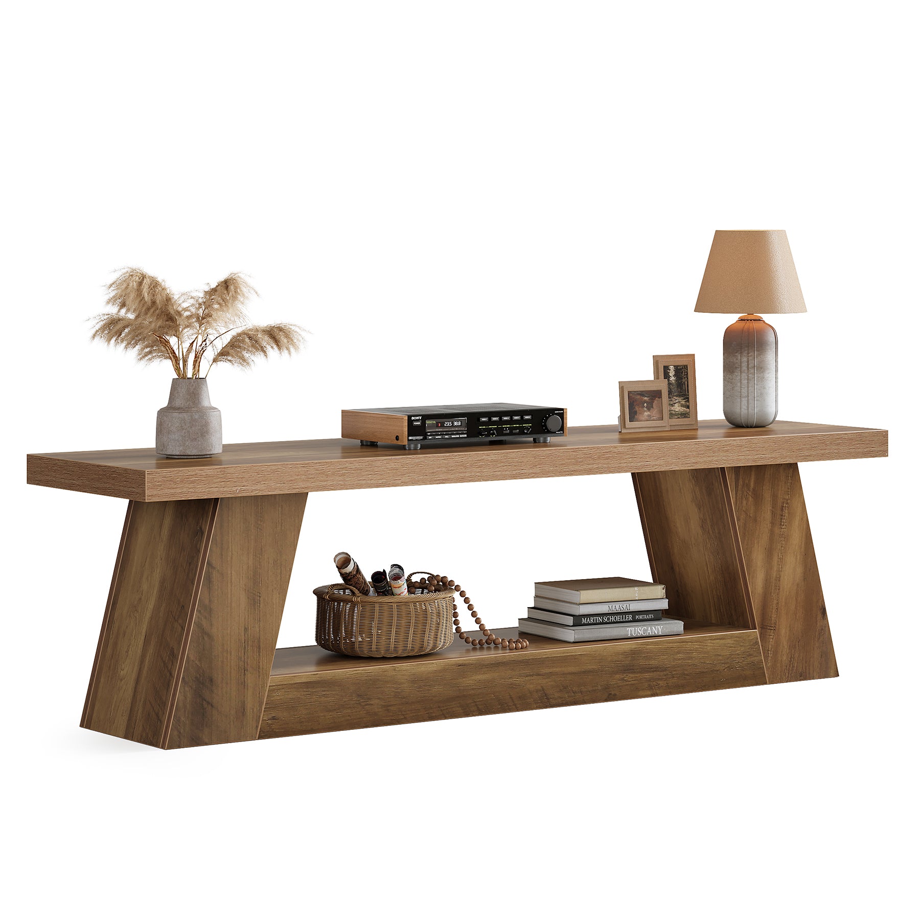 Tribesigns 160 cm TV-Meubel, Extra Lange Mediaconsole met Plank voor Woonkamer
