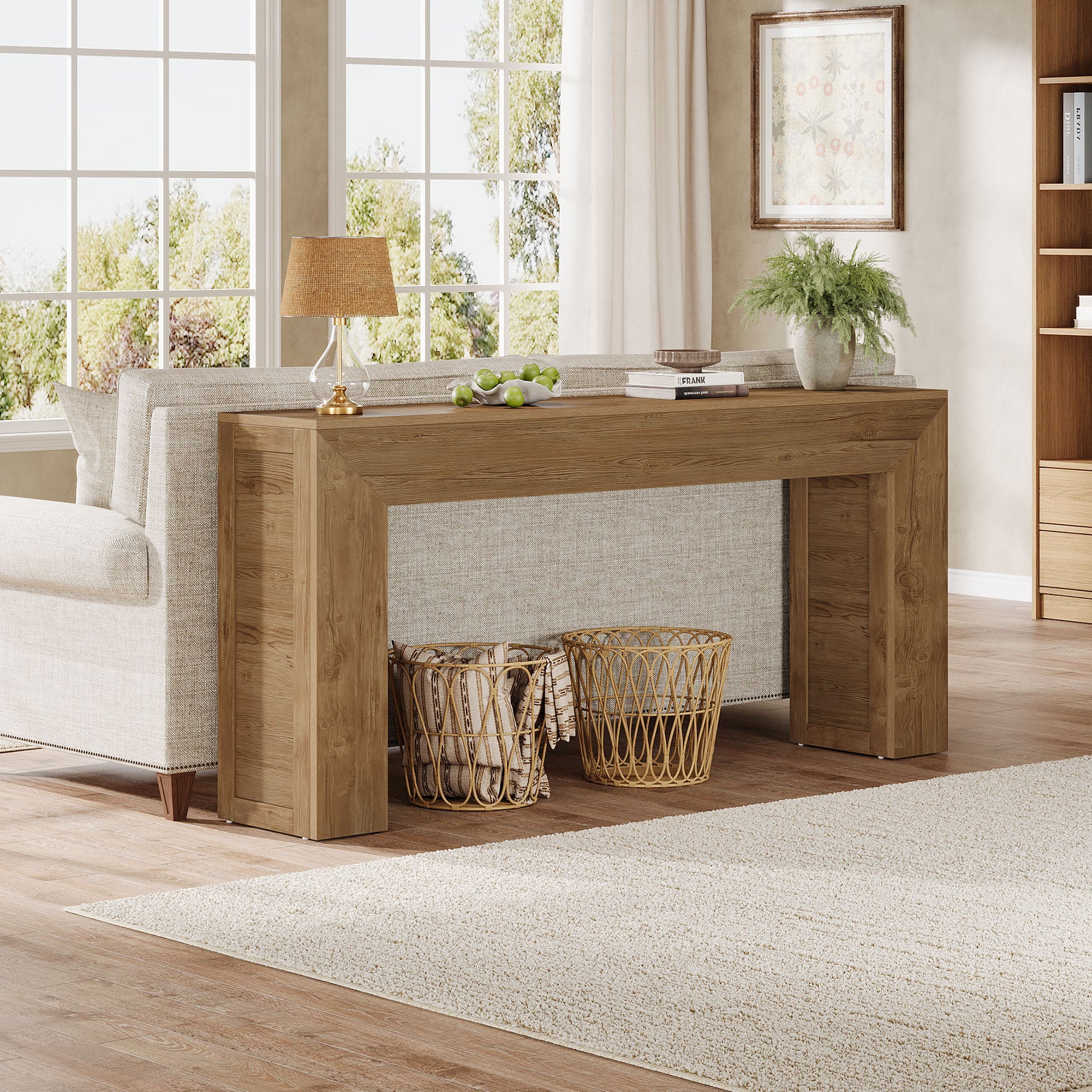 160 cm Boerenstijl Consoletafel, Sofatafel of Entreetafel voor Hal