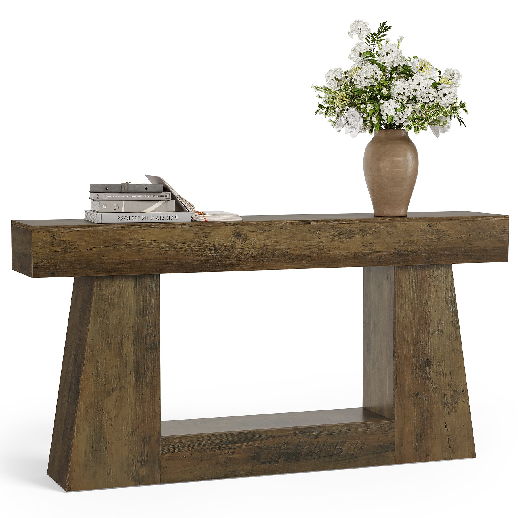 160 cm Console Tafel, Houten Sofa Tafel Hal Tafel