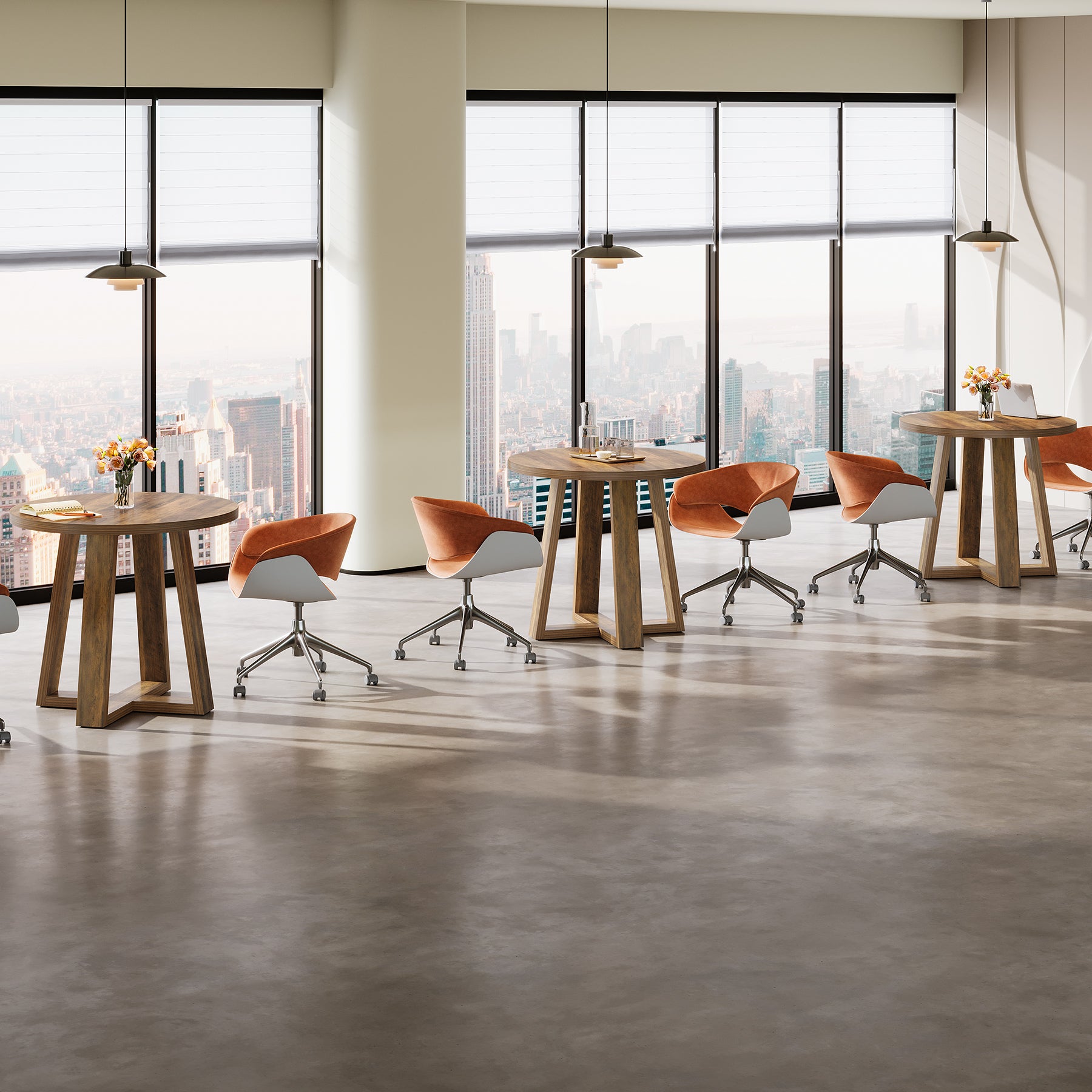 80 cm Conferentietafel, Landelijk Thuiskantoor Overlegbureau voor 2-4 Personen