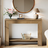 105 x 30 x 80 cm Tribesigns smalle consoletafel met open opbergruimte, haltafel voor entree en woonkamer 3