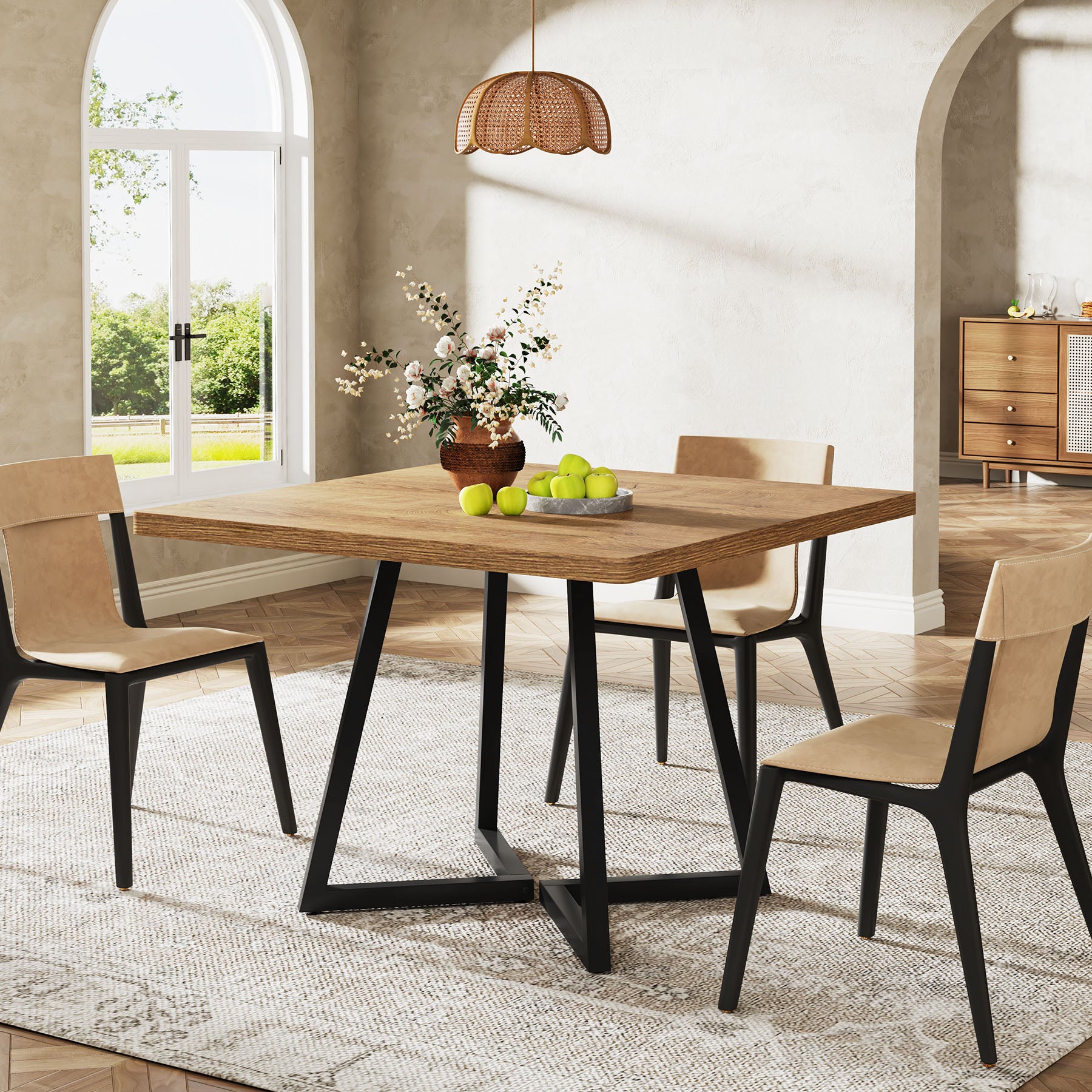 80 cm Vierkante Vergadertafel, Eettafels voor 2-4 Personen
