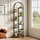Plantenstandaard 182 cm met 8 legplanken – hoekrek met metalen frame, geschikt voor 10 planten 3
