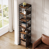 Tribesigns 200 cm 7-Tier Hoekplank，Extra Hoge Smalle Boekenplank 3