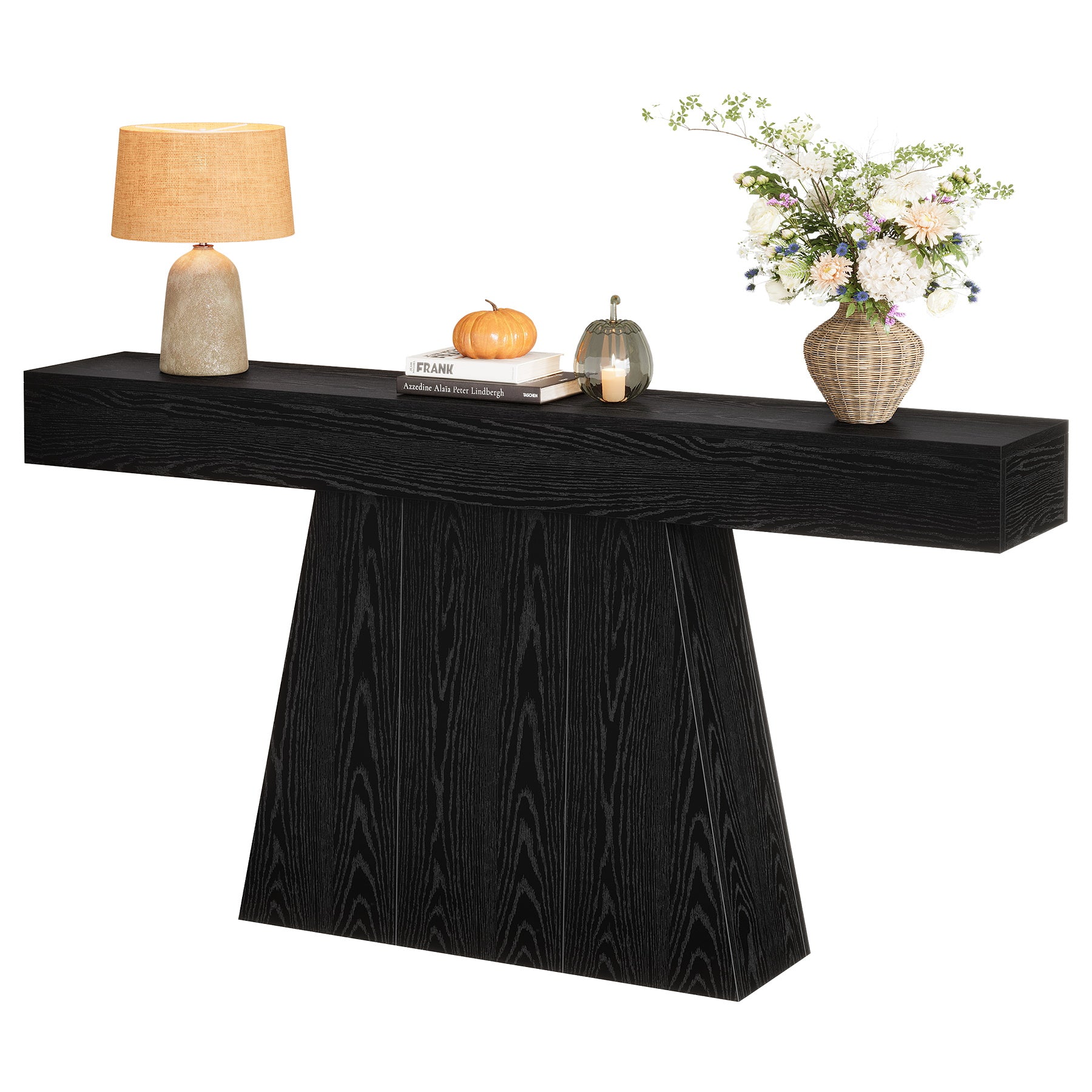 Tribesigns 160 cm Trapezium Consoletafel, Smalle Banktafel voor Hal