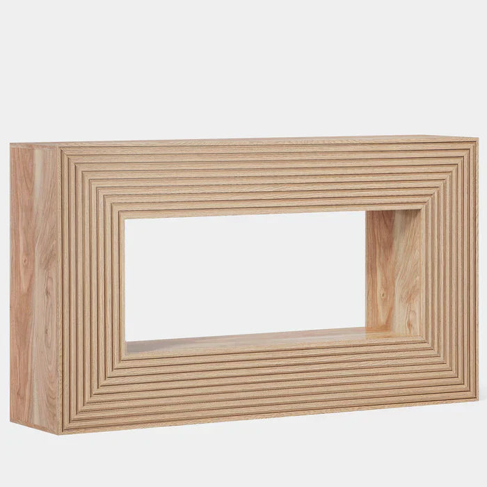 Tribesigns 150 cm Landelijke Consoletafel, Smalle Houten Tafel met Opslag