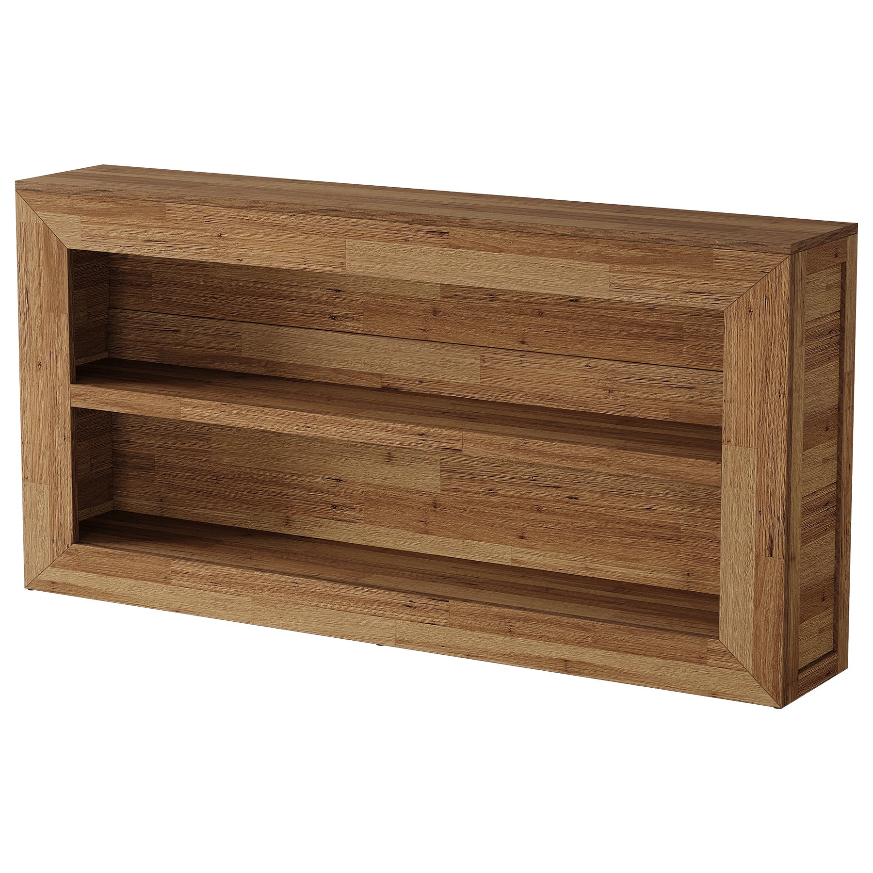 Tribesigns Consoletafel 160 cm met 2 Planken, Smalle Haltafel in Landelijke Stijl voor Woonkamer en Entree