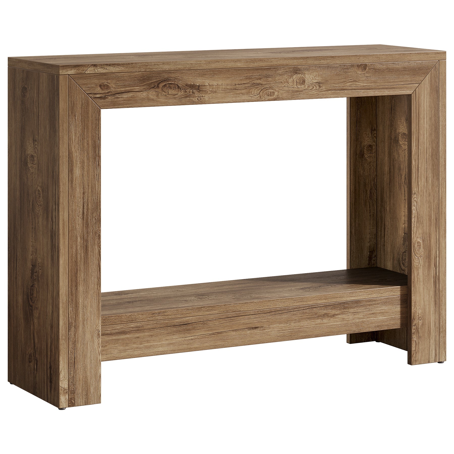 Tribesigns consoletafel 105 cm in landelijke stijl, smalle haltafel met open opbergruimte