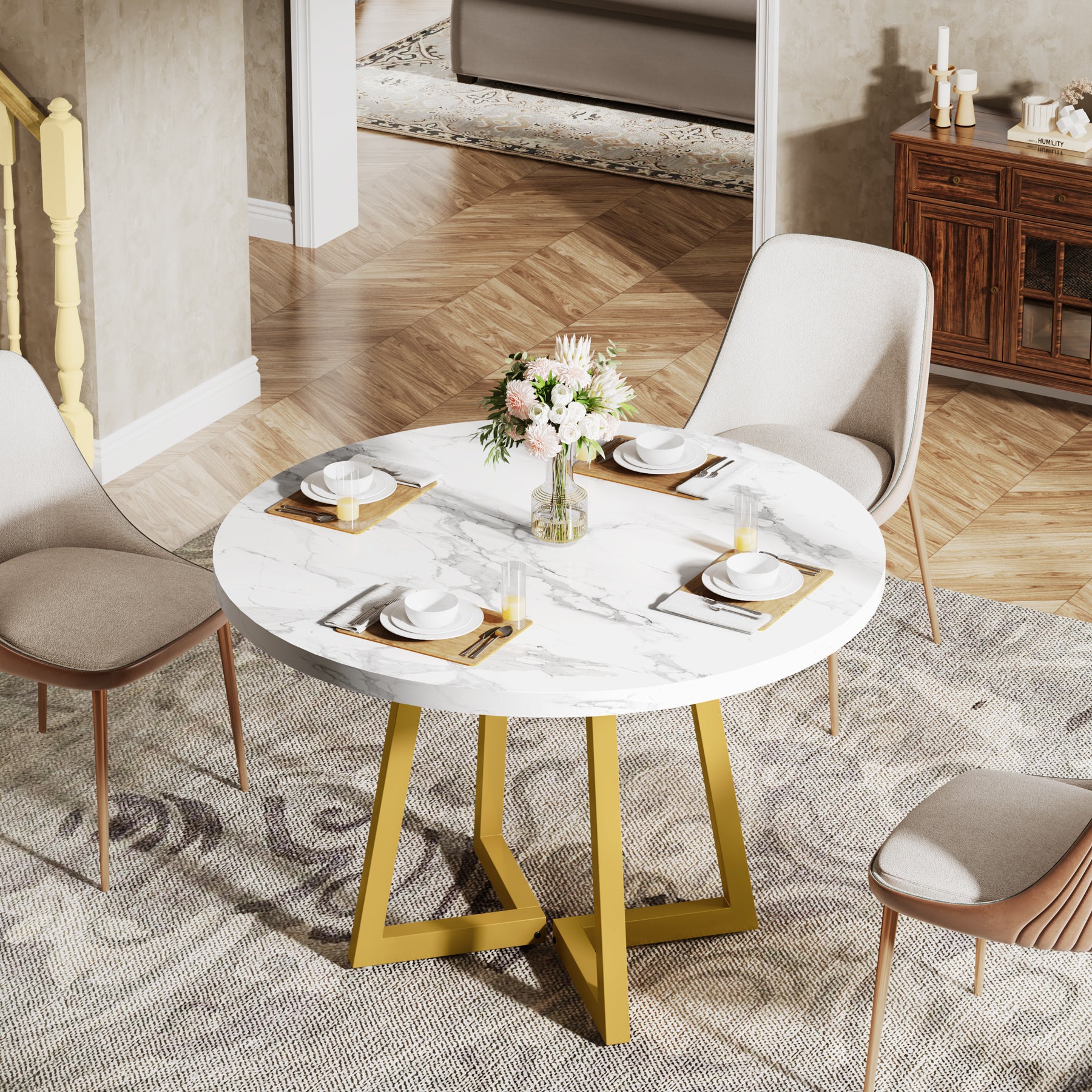 80 cm Vierkante Vergadertafel, Eettafels voor 2-4 Personen