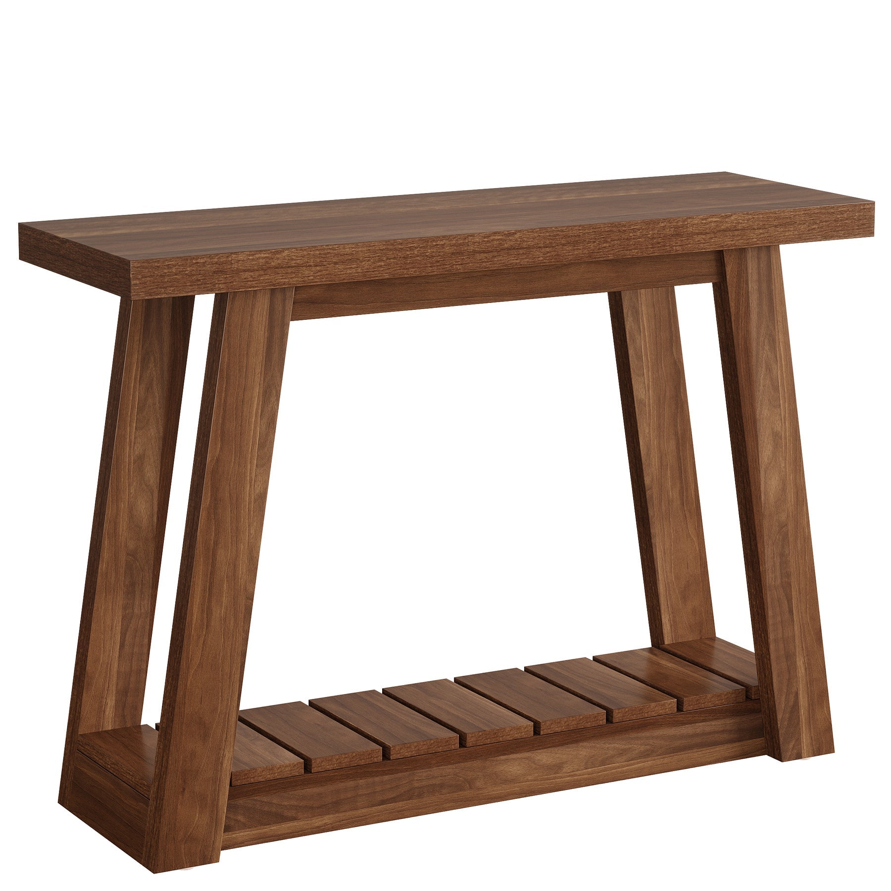 Tribesigns smalle consoletafel van 105 cm, haltafel met twee legplanken en open opbergruimte
