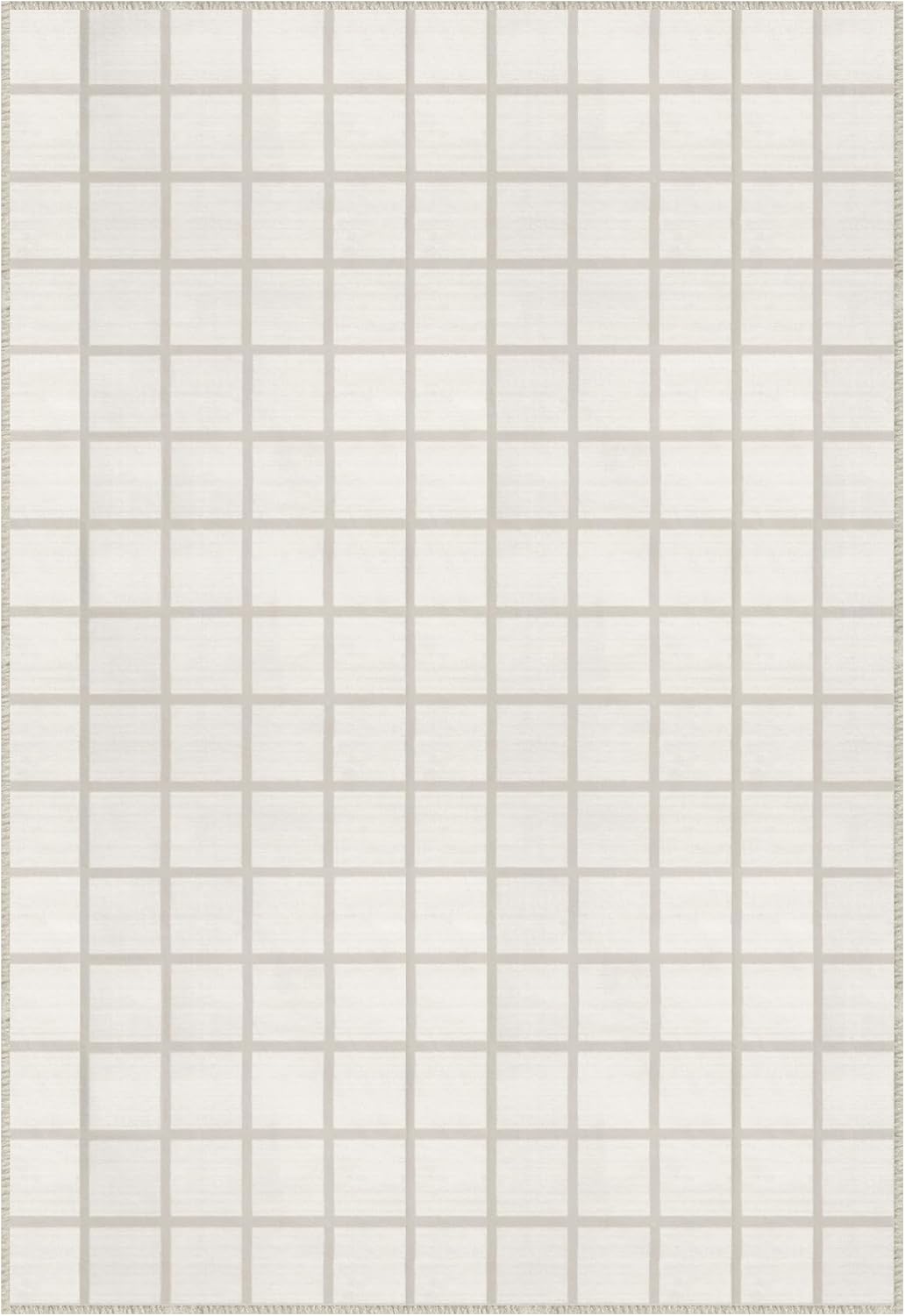 Tribesigns Laagpolig Vloerkleed, Wasbaar Woonkamertapijt met Modern Ruitpatroon, Antislip en OEKO-TEX-Gecertificeerd