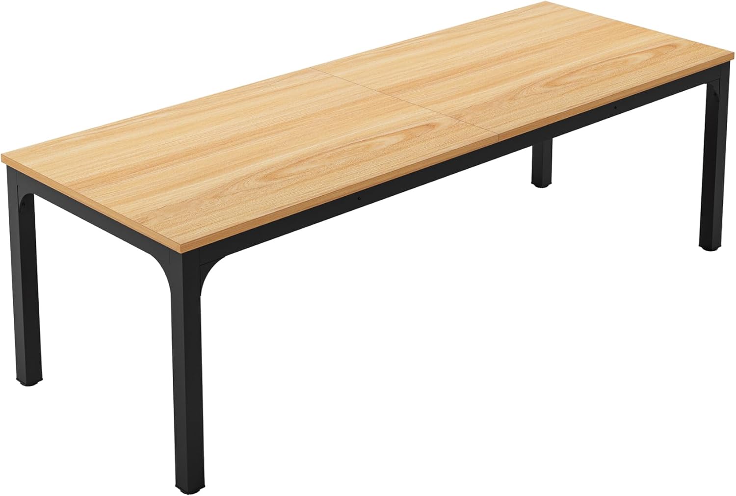 200x70 cm Tribesigns Eettafel, Industrieel Keukenblad met Metalen Poten voor 6-8 Personen