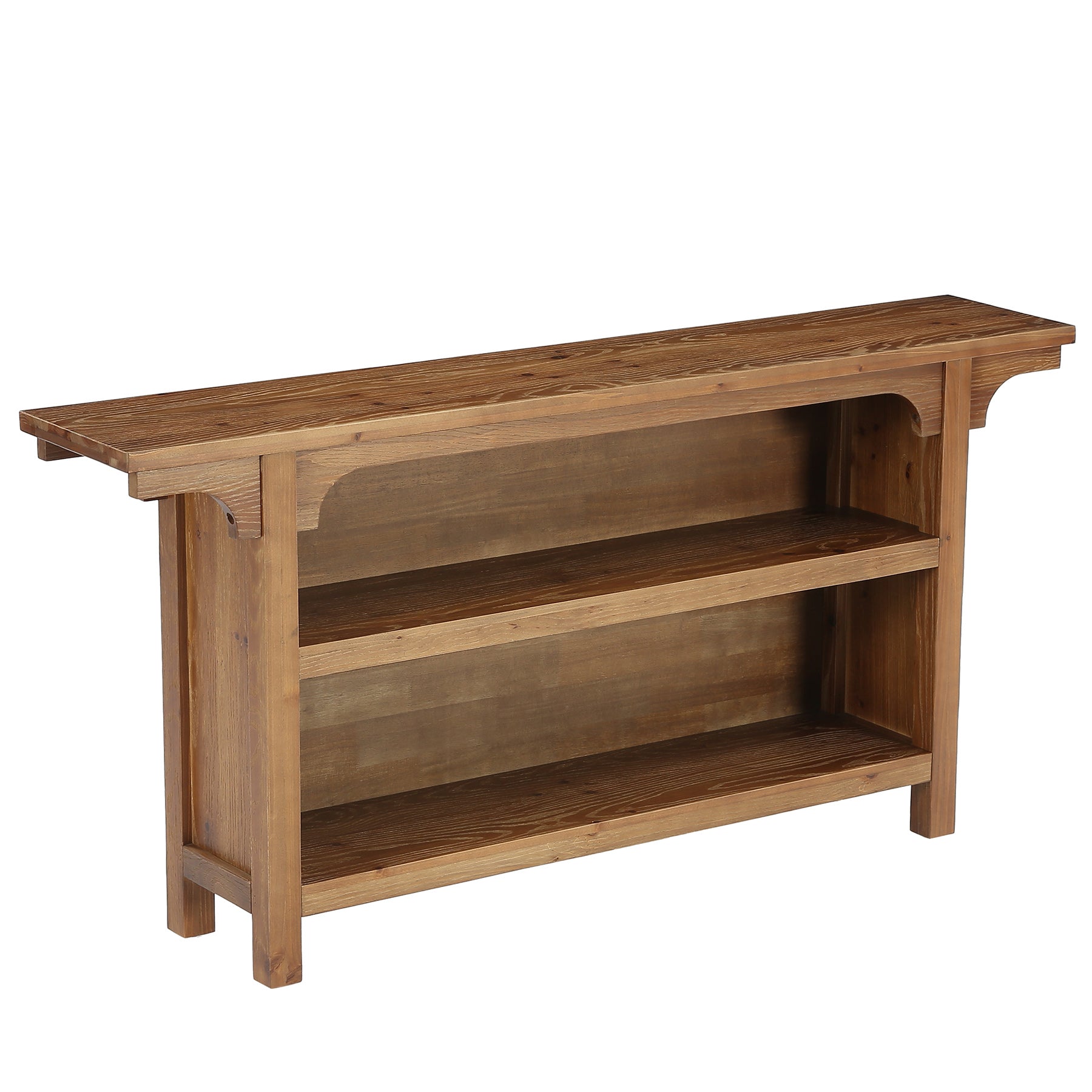 63" Console Table, 3-Tier Narrow Sofa Table with Storage Shelves for Hallway