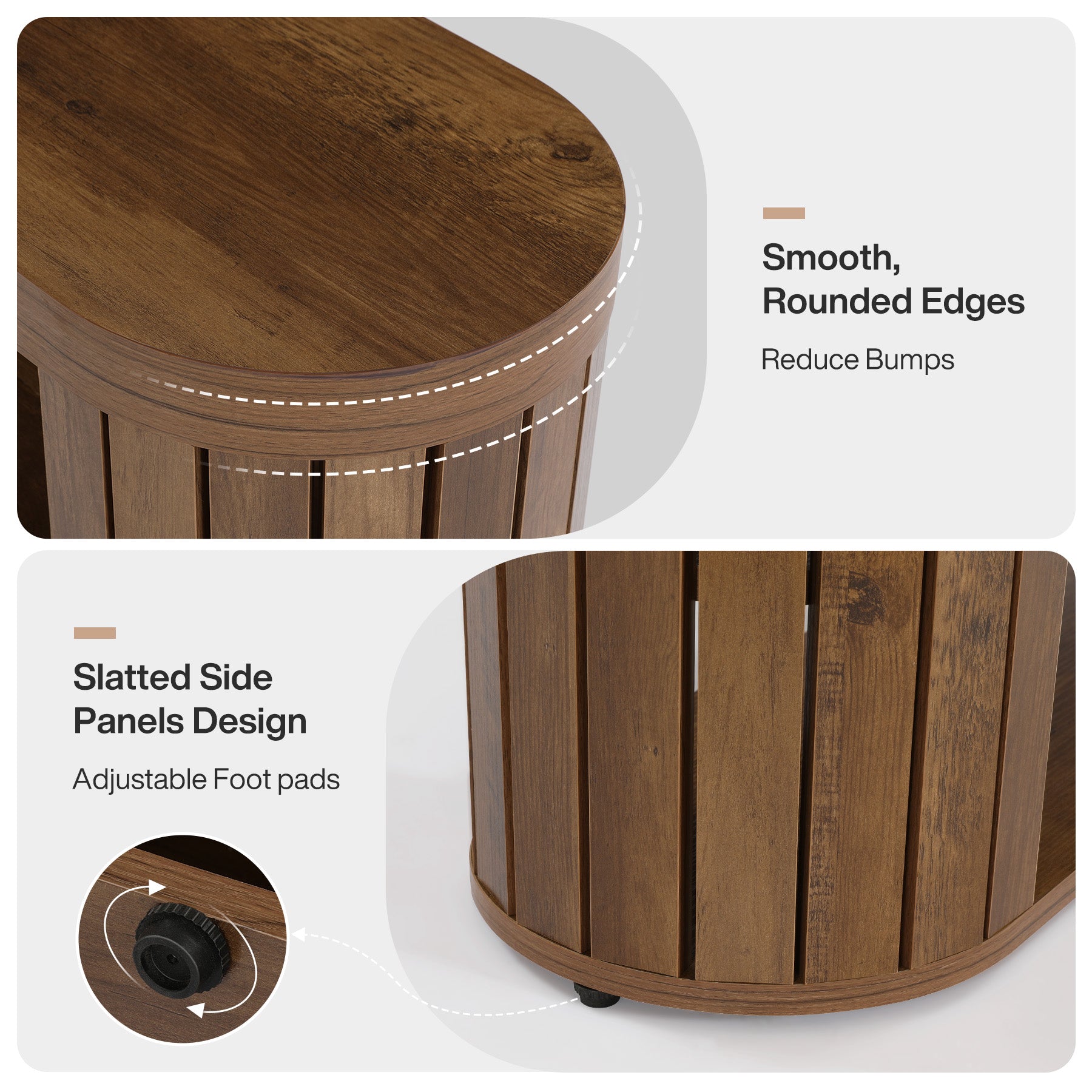 120 cm Houten Schoenenbank met 2 Niveaus Opbergruimte