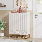 75x35x105 cm moderne schoenenkast, met 2 deuren en 5 laden voor een opgeruimde entree of slaapkamer 3