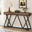 160 cm Metalen Console, Moderne Banktafel voor Entree en Woonkamer