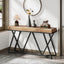 160 cm Metalen Console, Moderne Banktafel voor Entree en Woonkamer