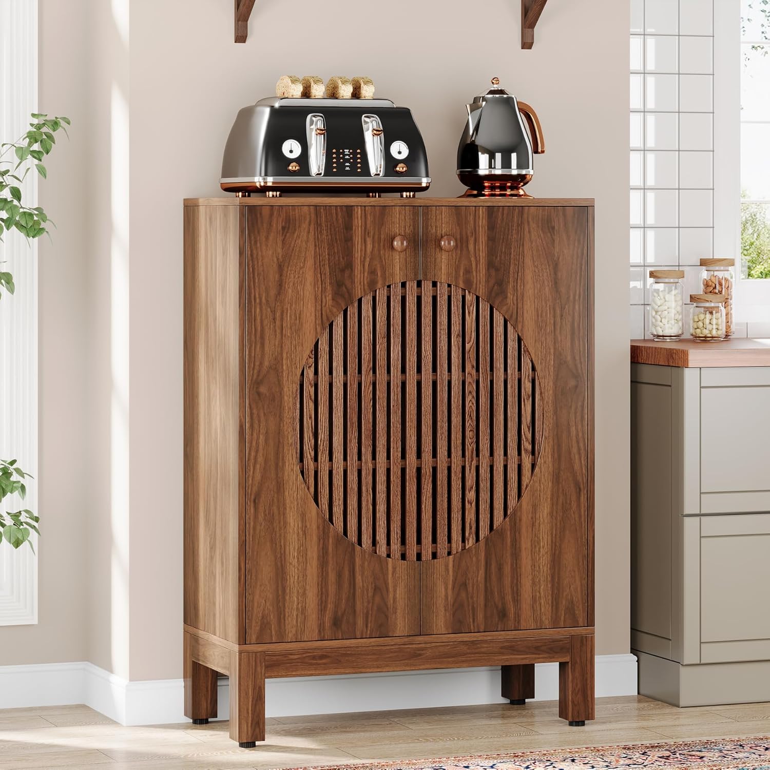 Tribesigns 101 cm Hoge Schoencabinet met 5 Planken, Boerse Opbergkast