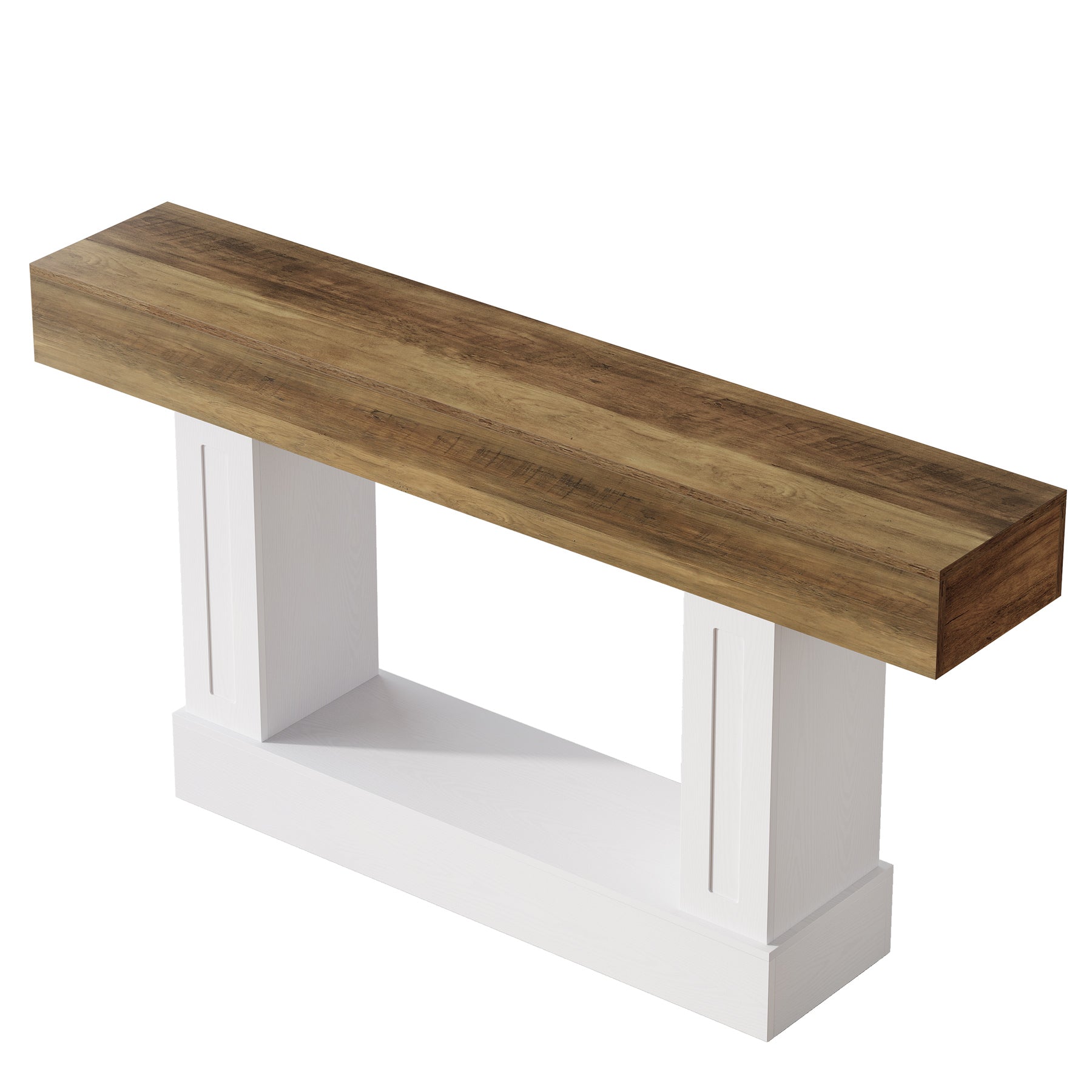 160 cm Tribesigns landelijke consoletafel met open opbergruimte, smalle sidetable voor hal en woonkamer