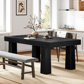 160 cm Tribesigns Eettafel, Moderne Keukentafel met Zware Getailleerde Poten 3