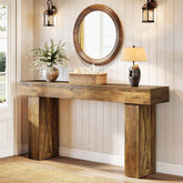 160 cm Consoletafel, Moderne Bureautafel voor Hal, Woonkamer en Slaapkamer 3