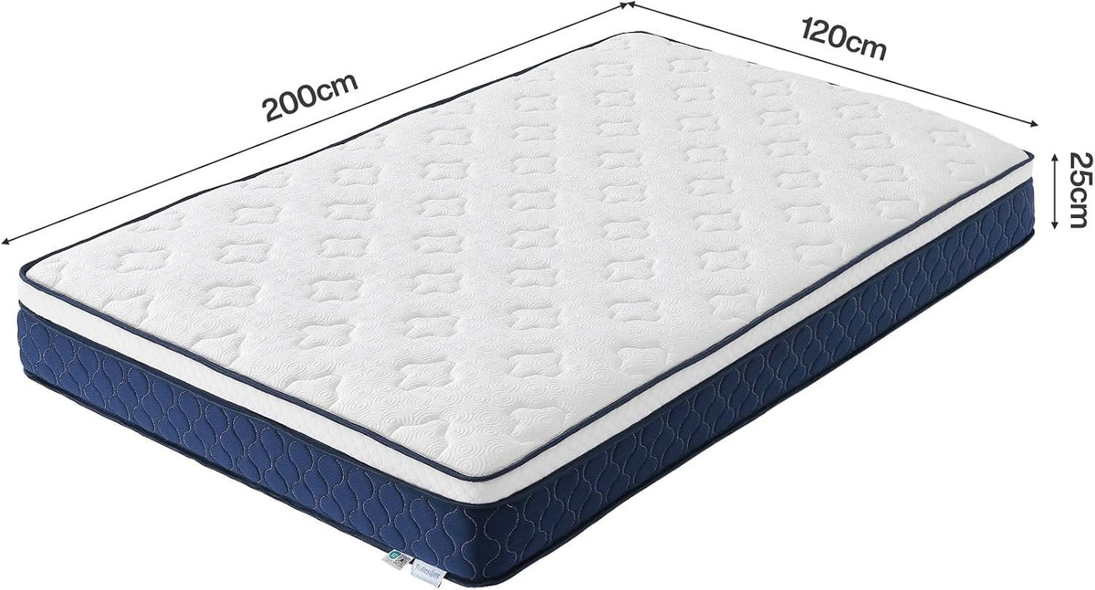 Tribesigns 9-zonige pocketveringmatras met memoryschuim en Lyocell-tijk