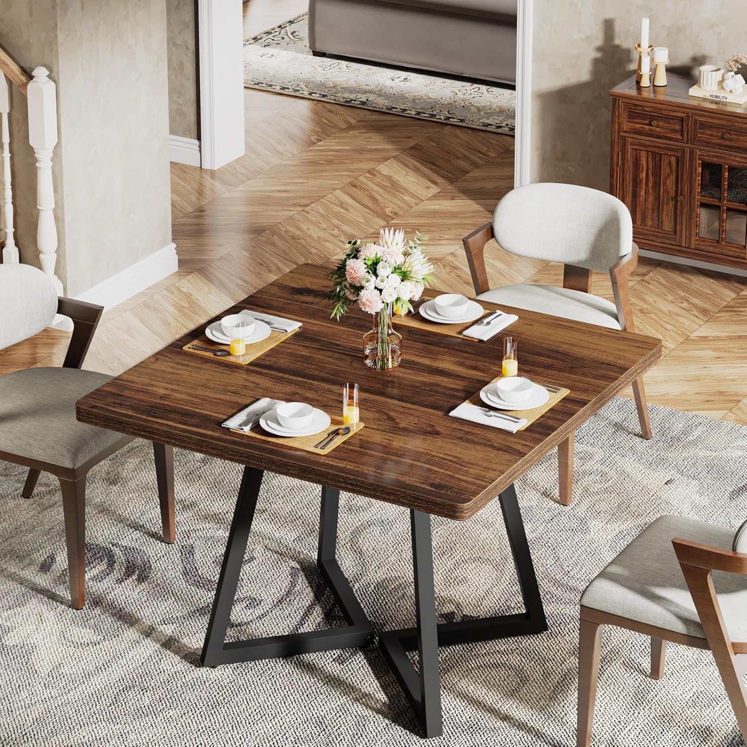 80 cm Vierkante Vergadertafel, Eettafels voor 2-4 Personen