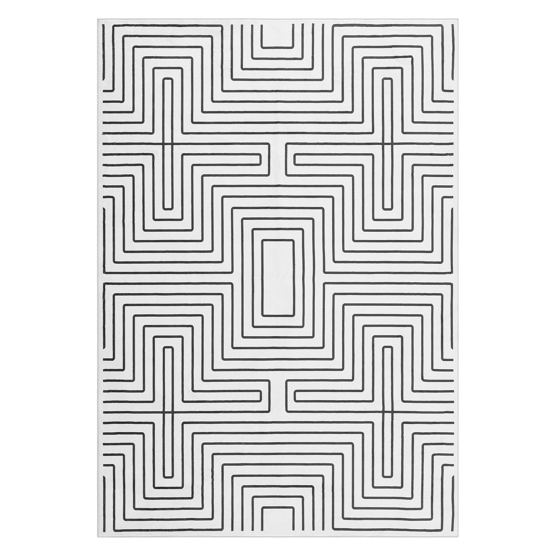 Tribesigns geometrisch laagpolig tapijt, antislip onderzijde, machinewasbaar tot 30 °C, OEKO-TEX gecertificeerd