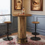 Bistro Sets with 2 Barstools, Pub Cocktail Table Bar Table with Chairs Tribesigns